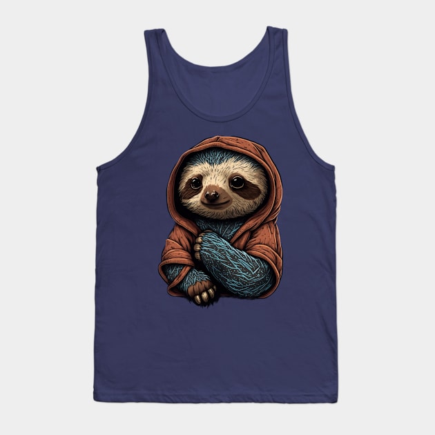Hooded Sloth Tank Top by Starry Street